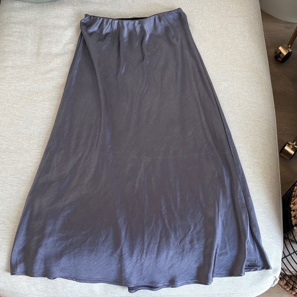 OAK + FORT Blue Gray Maxi Skirt